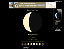 Tablet Screenshot of moonphaseinfo.com